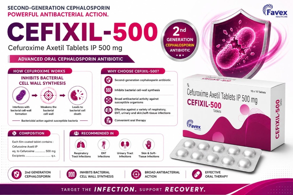 Cefixil 500 Packaging